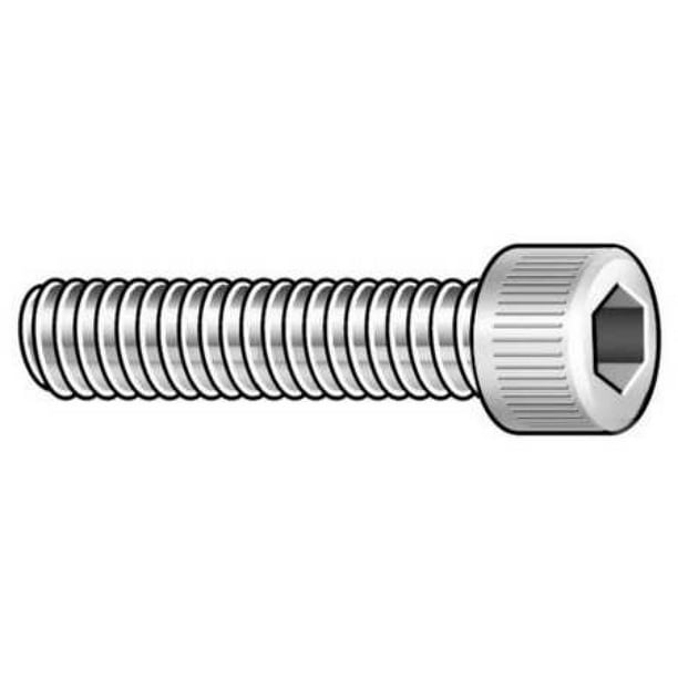 18-8 Stainless Steel Socket Cap Screw Internal Hex Drive Pack of 10 Vented Plain Finish Fully Threaded #8-32 UNC Threads 5/16 Length 5/16 Length Small Parts 